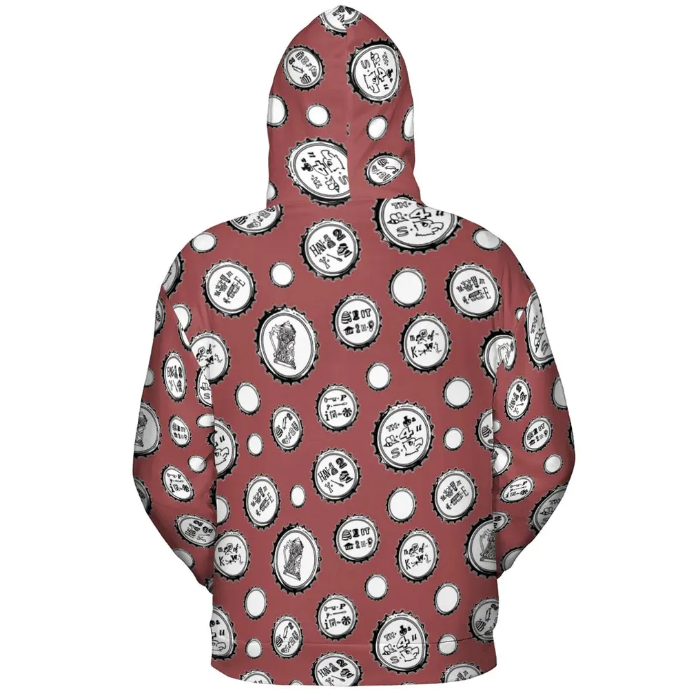 Recall Memories Beer Cap Puzzles All-over Print Hoodie - 4