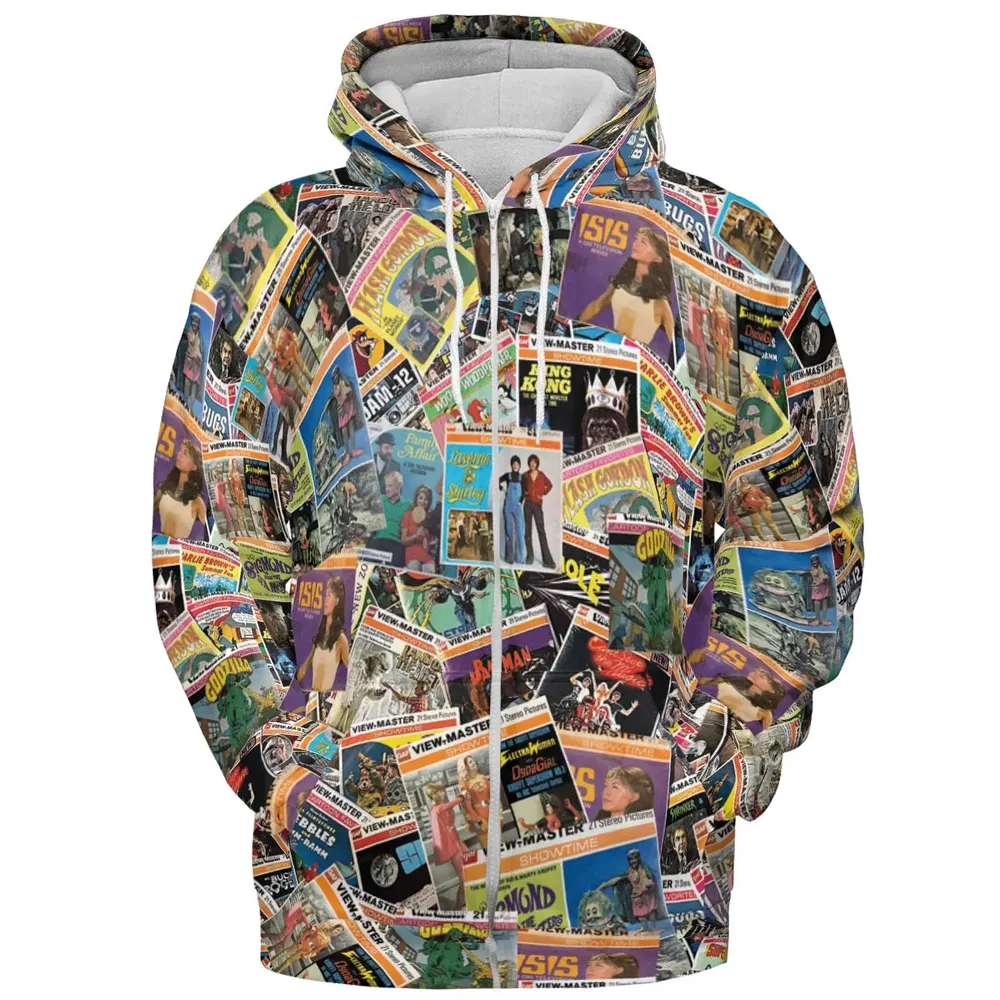 View-Master Collage All-over Print Hoodie - 3