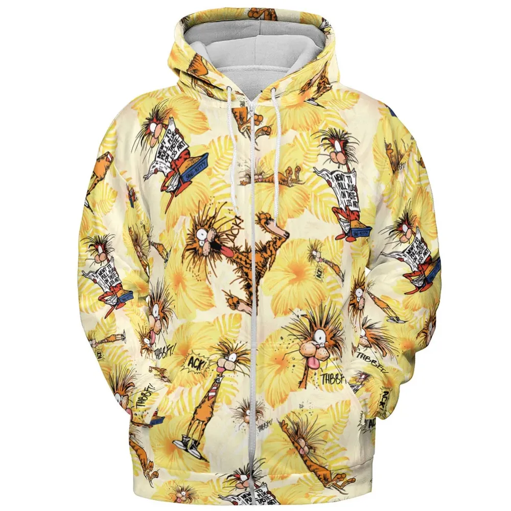 Bill The Cat Bloom County All-over Print Hoodie - 3