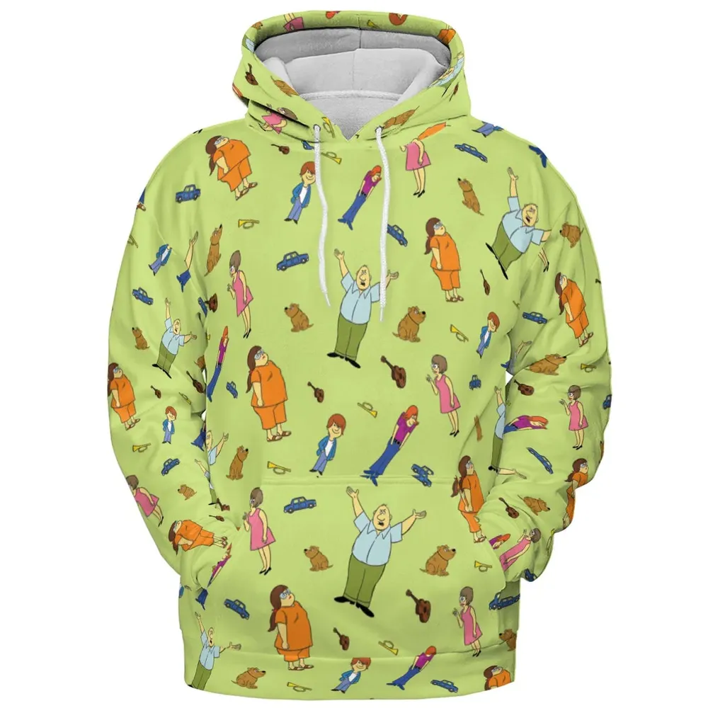 Wait Till Your Father Gets Home Characters All-over Print Hoodie - 2