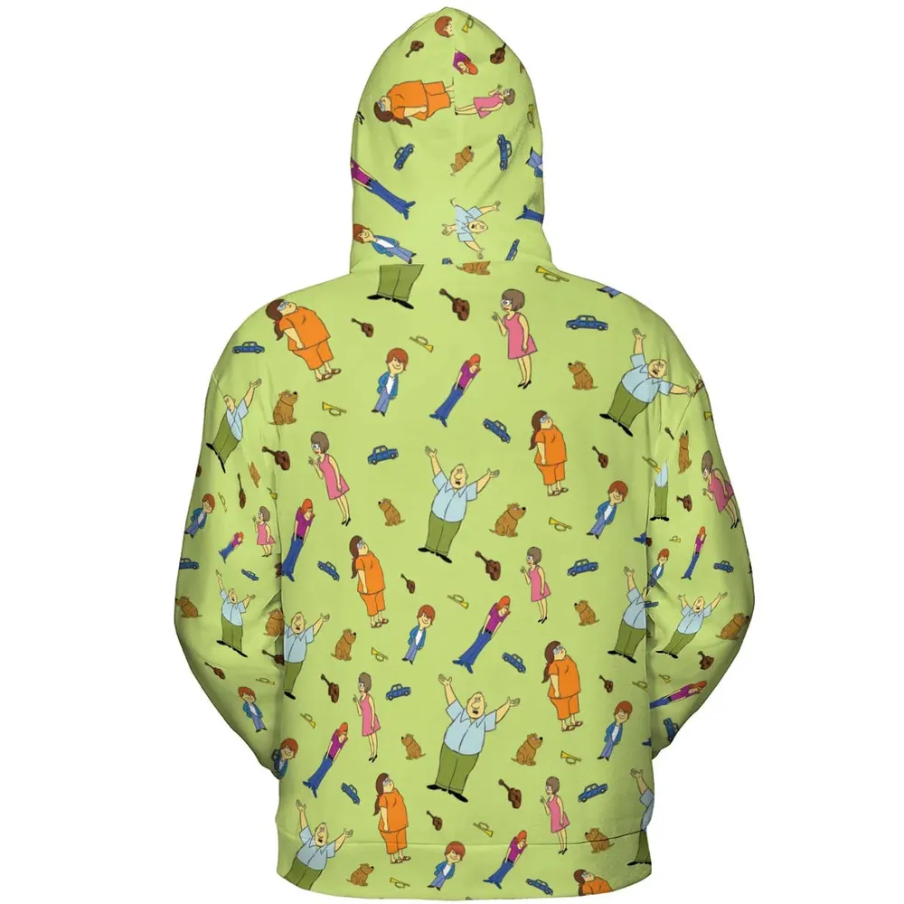 Wait Till Your Father Gets Home Characters All-over Print Hoodie - 4