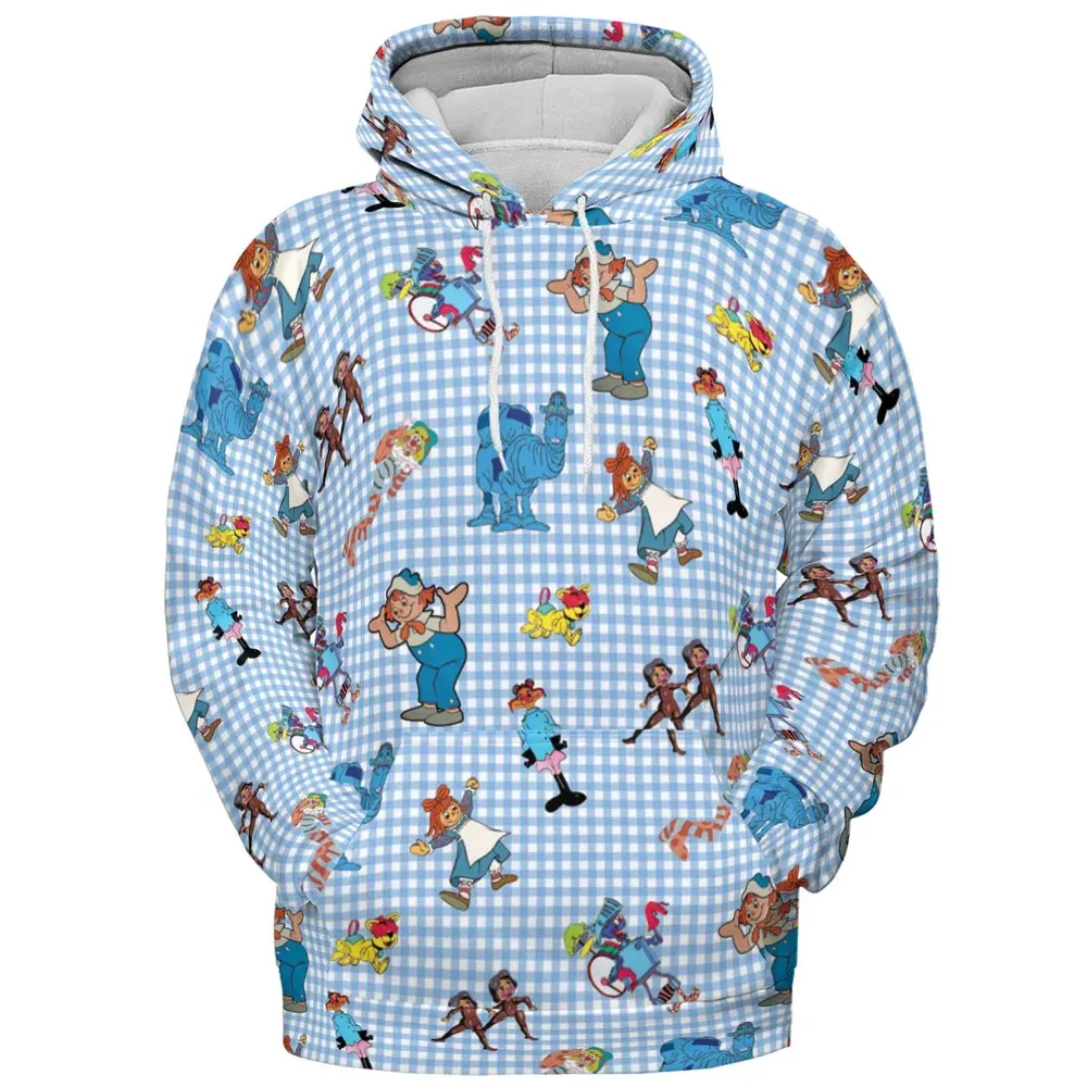 Wholesome Memories Stitched Raggedy Ann & Andy All-over Print Hoodie - 2
