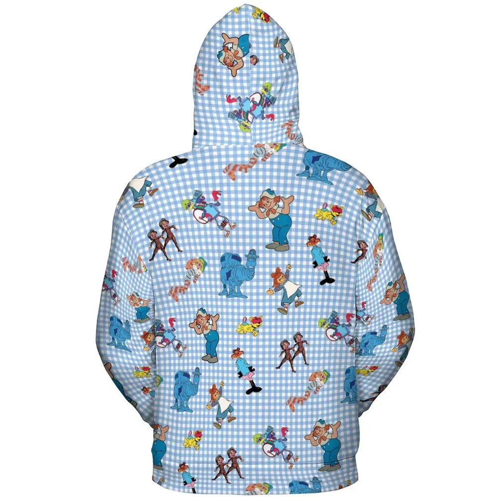 Wholesome Memories Stitched Raggedy Ann & Andy All-over Print Hoodie - 4