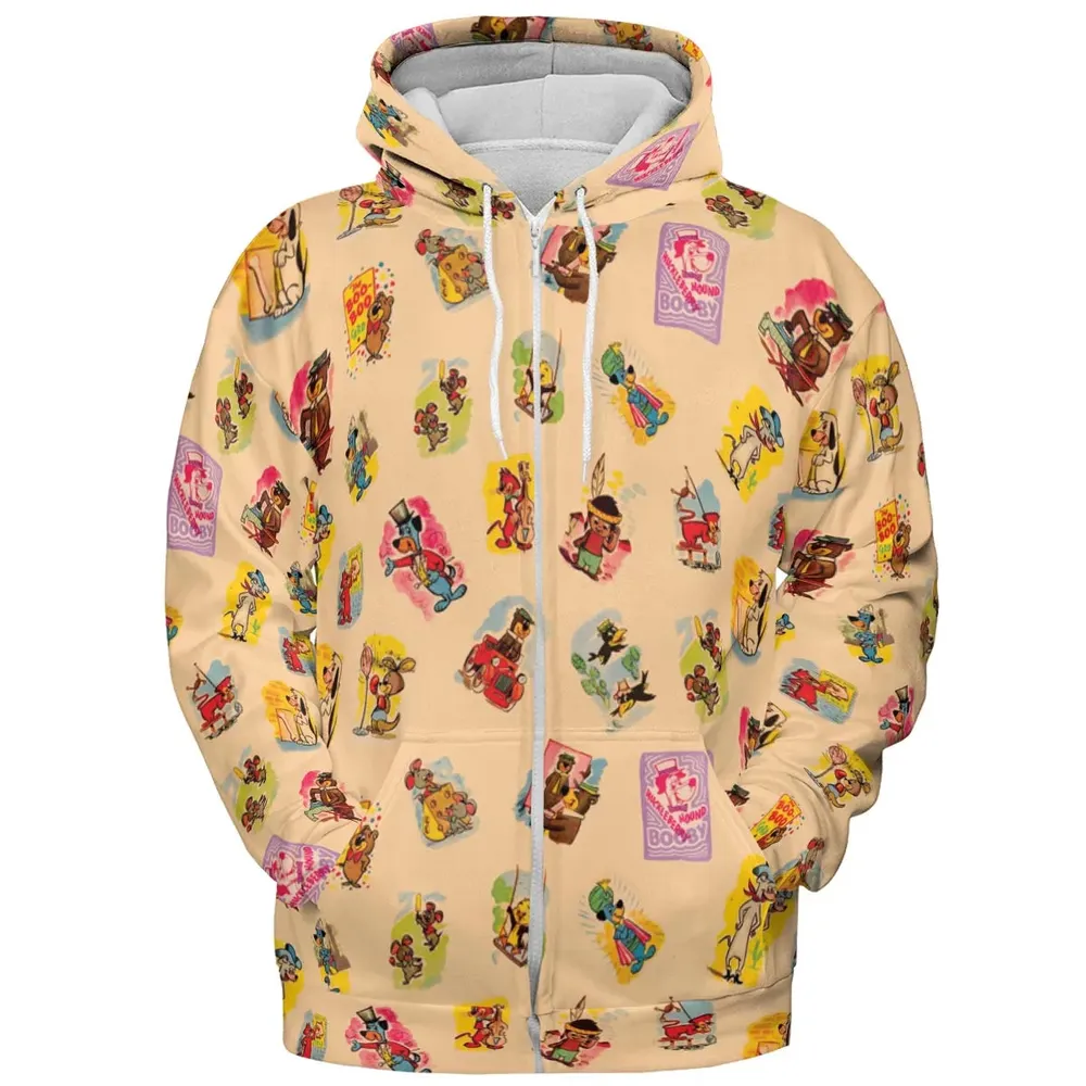 Huckleberry Hound Booby All-over Print Hoodie - 3
