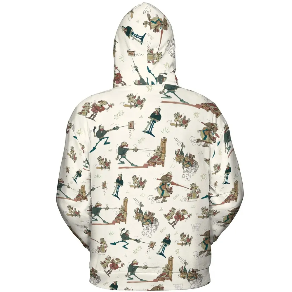 Cap'n Crunch And King Vitaman Character All-over Print Hoodie - 4