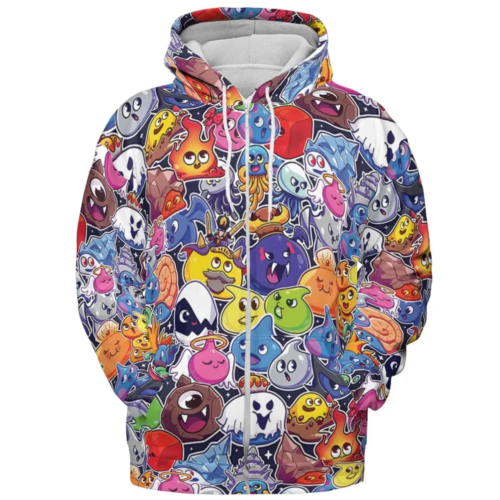 Slimes Dragon Quest All-over Print Hoodie - 3