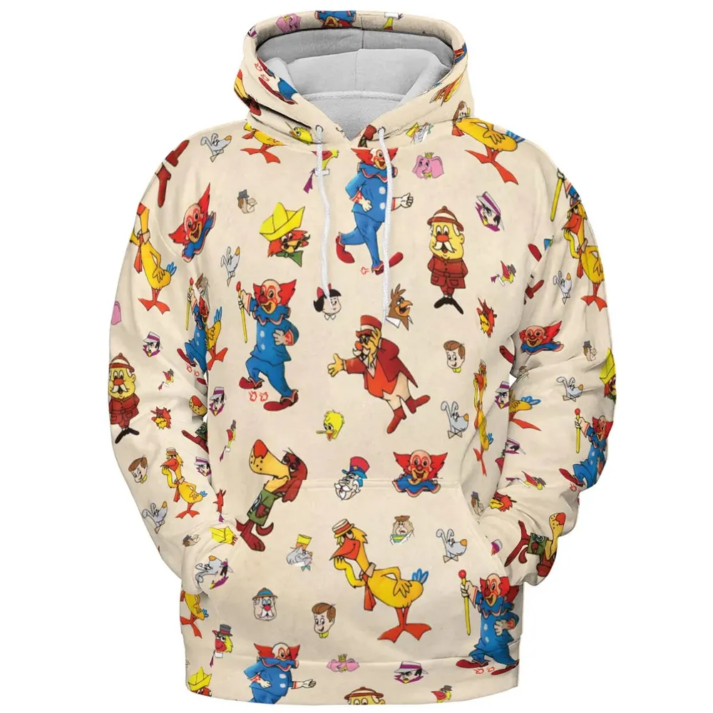 Bozo The Clown And Friends All-over Print Hoodie - 2