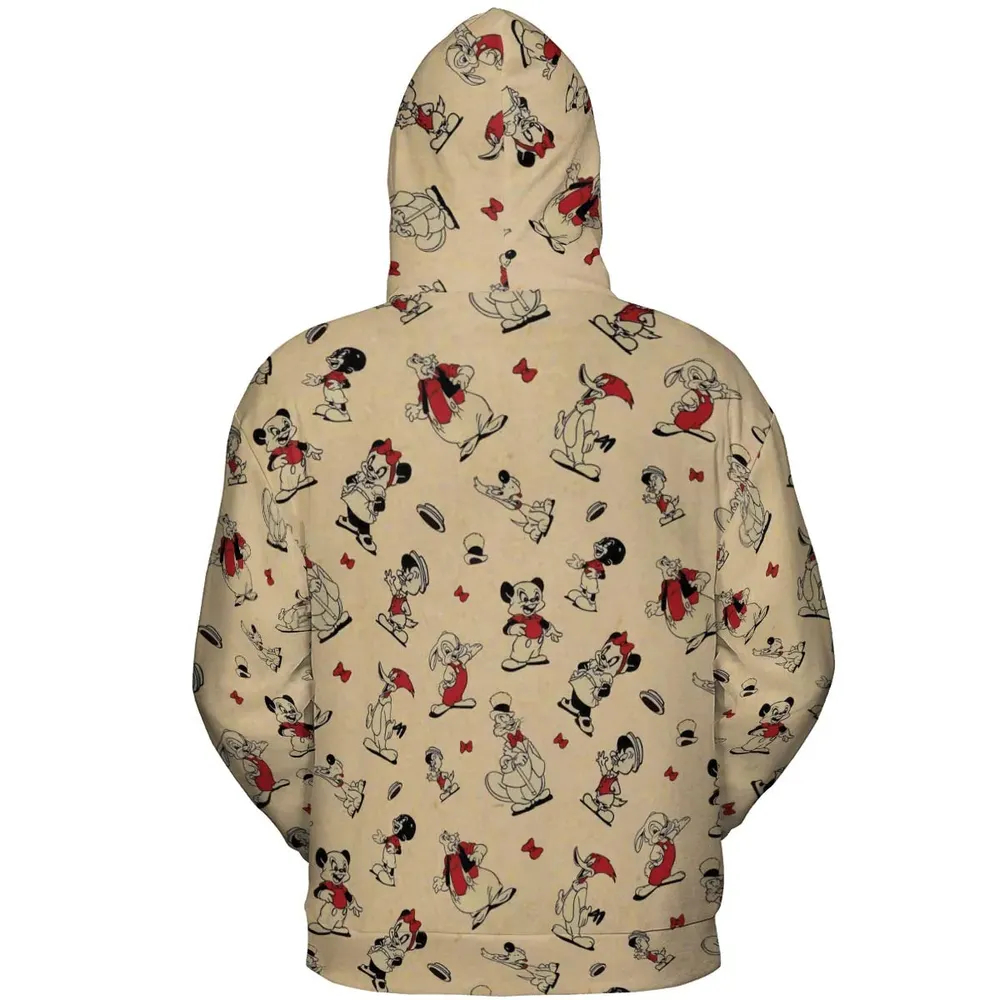Walter Lantz's Famous Movie Characters All-over Print Hoodie - 4