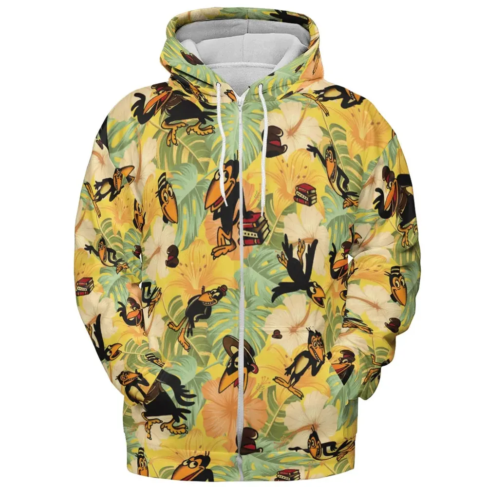 Bird Of A Feather Heckle And Jeckle All-over Print Hoodie - 3