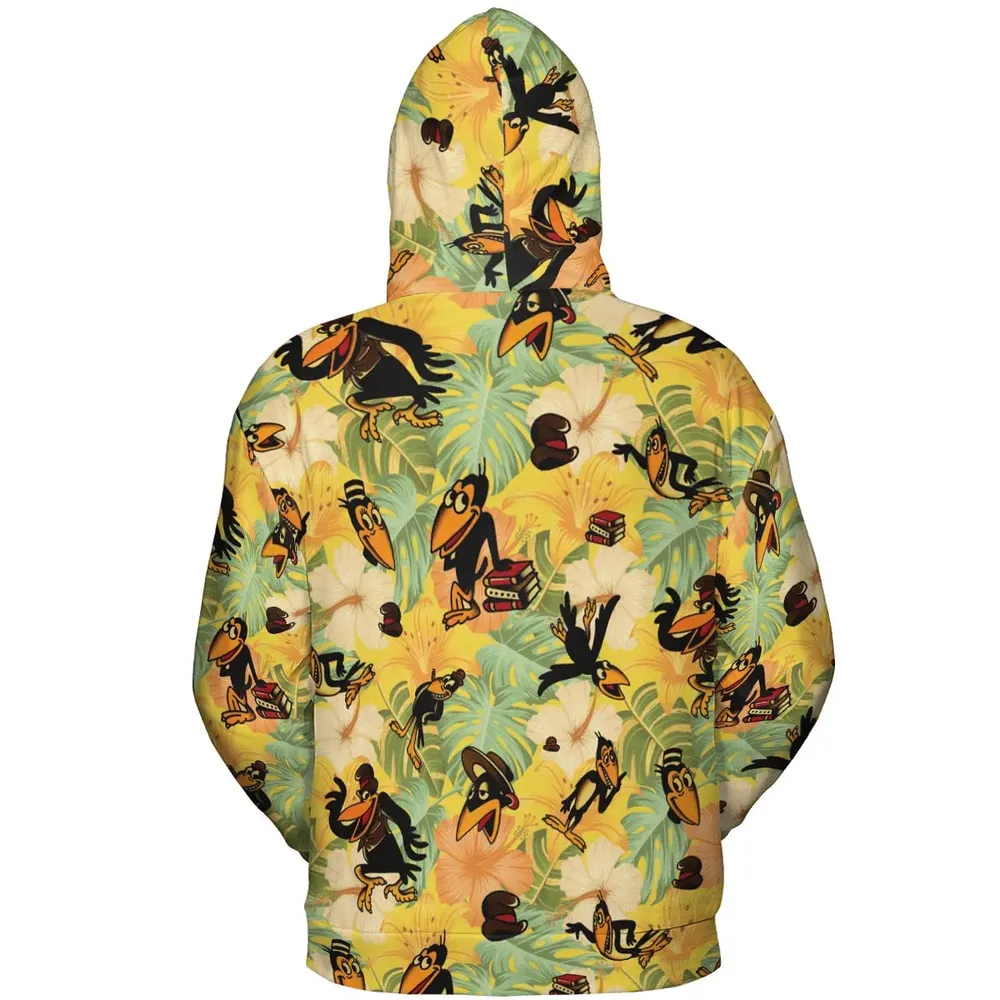 Bird Of A Feather Heckle And Jeckle All-over Print Hoodie - 4