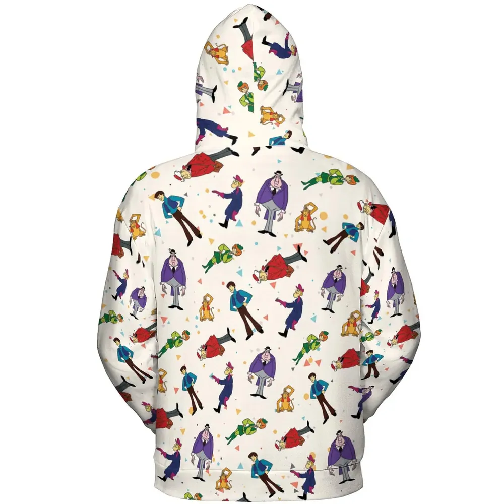 Around the World in 79 Days All-over Print Hoodie - 4