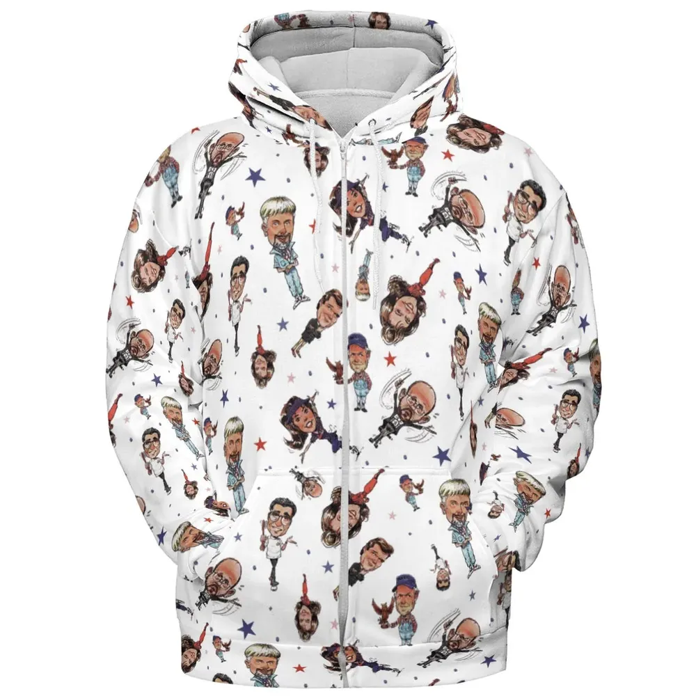 Red White Blaine Waiting For Guffman All-over Print Hoodie - 3