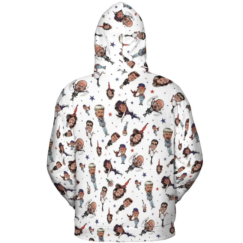 Red White Blaine Waiting For Guffman All-over Print Hoodie - 4