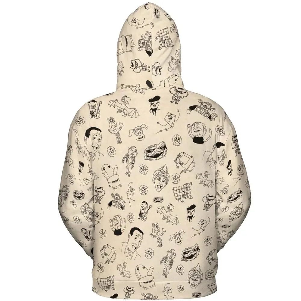 Pee-Wee's Playhouse Characters All-over Print Hoodie - 4