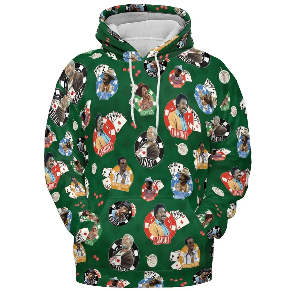 The Card Sharps Sanford and Son All-over Print Hoodie - 2