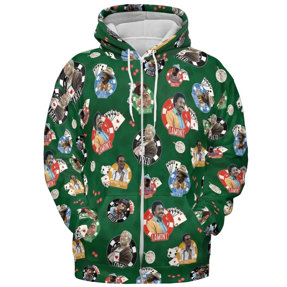 The Card Sharps Sanford and Son All-over Print Hoodie - 3