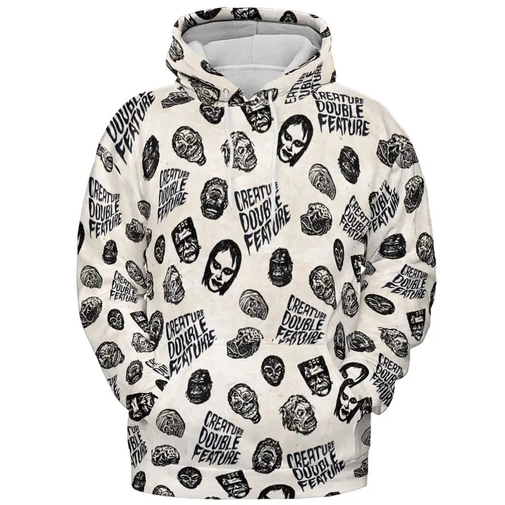 Creature Double Feature Horror Characters All-over Print Hoodie - 2