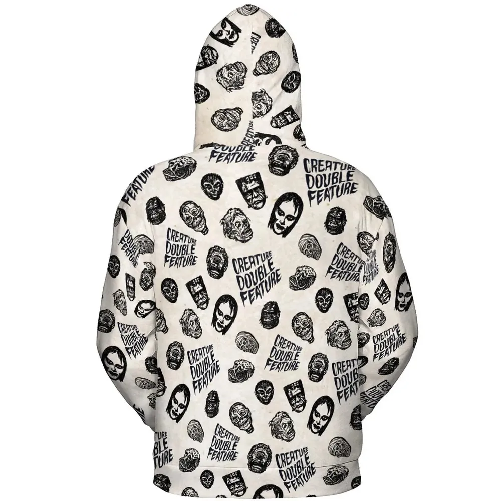 Creature Double Feature Horror Characters All-over Print Hoodie - 4