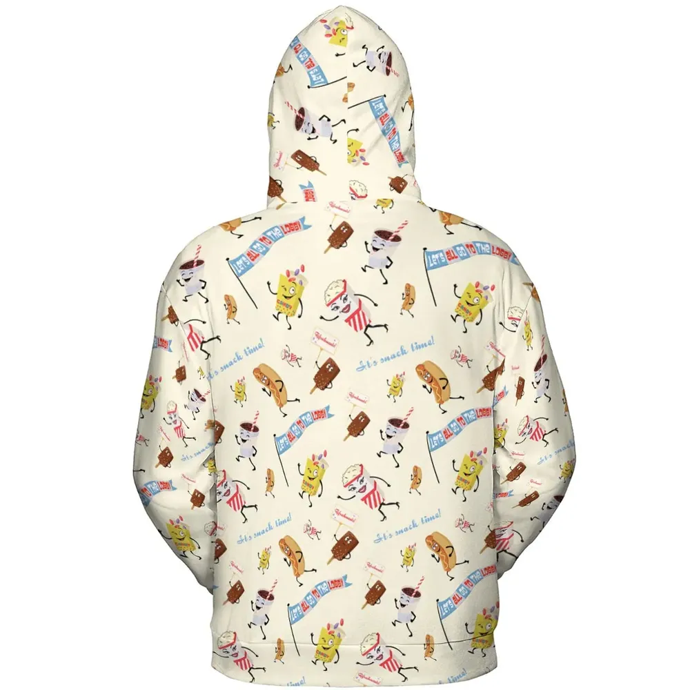 Let's All Go To The Lobby Retro Cartoon All-over Print Hoodie - 4