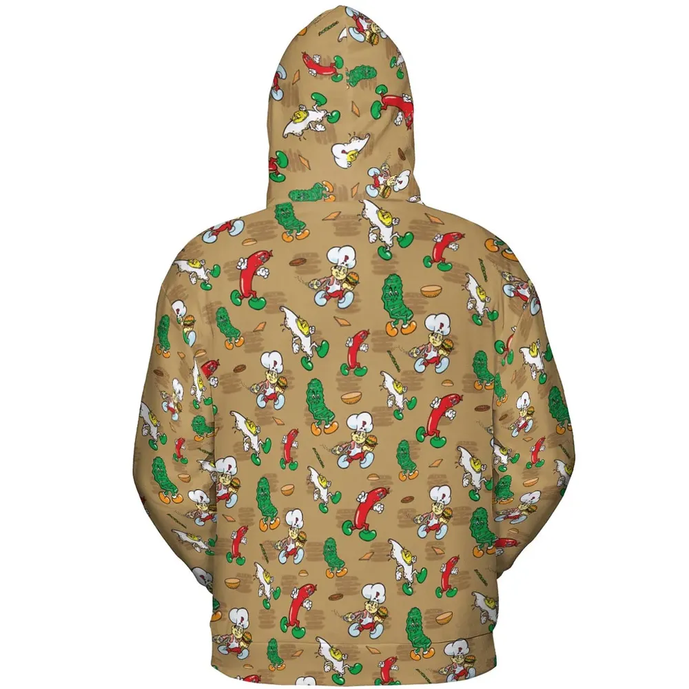 BurgerTime Arcade All-over Print Hoodie - 4