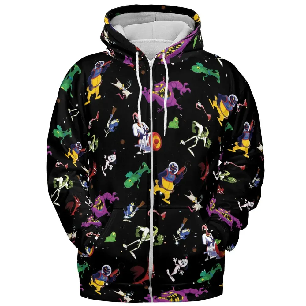 Earthworm Jim And Od Characters All-over Print Hoodie - 3