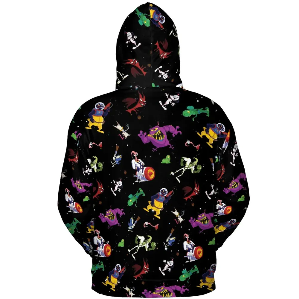 Earthworm Jim And Od Characters All-over Print Hoodie - 4