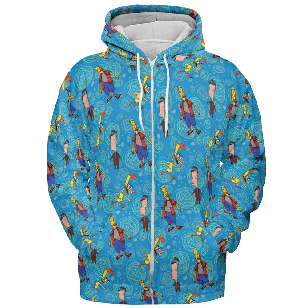Animated Attitude Duckman All-over Print Hoodie - 3
