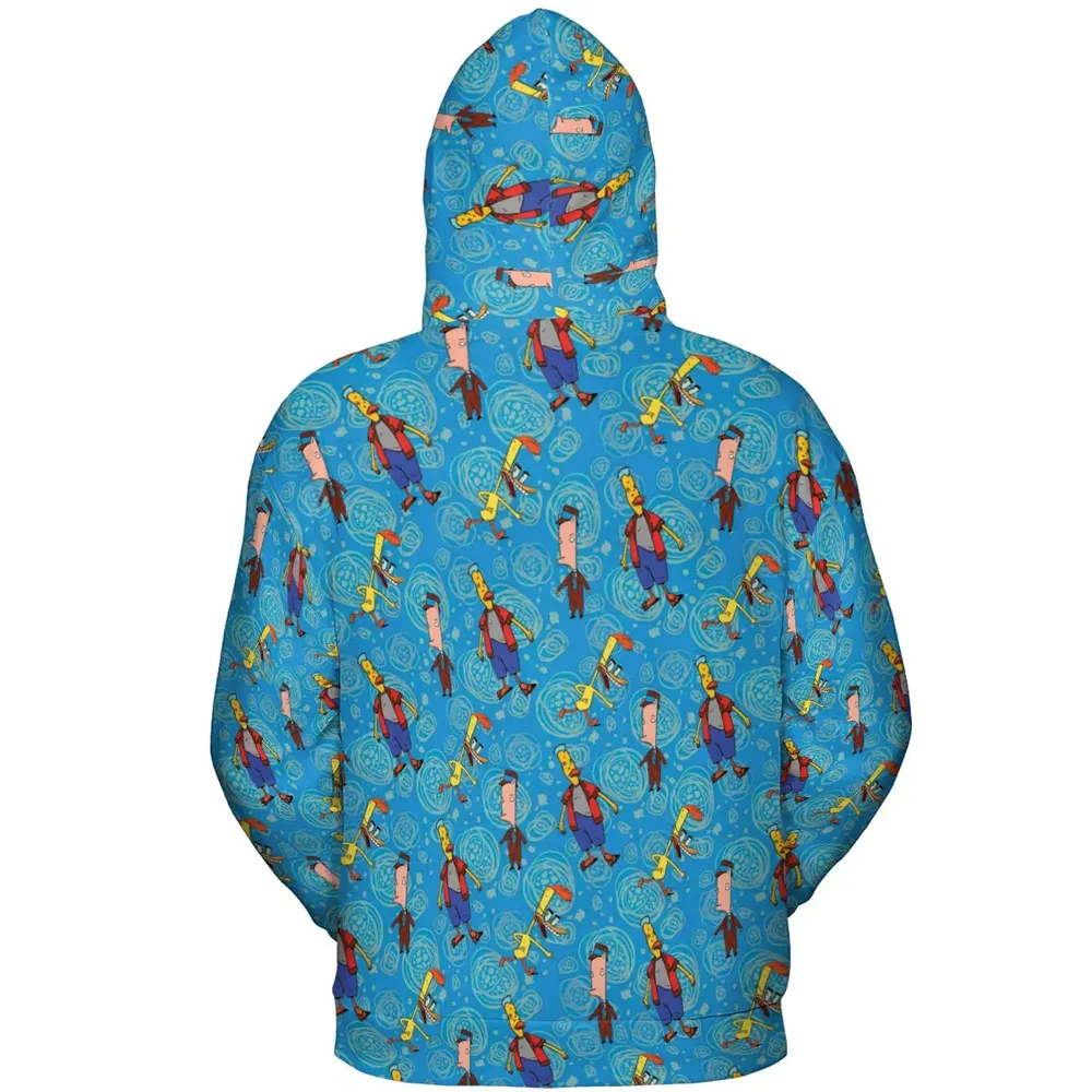 Animated Attitude Duckman All-over Print Hoodie - 4