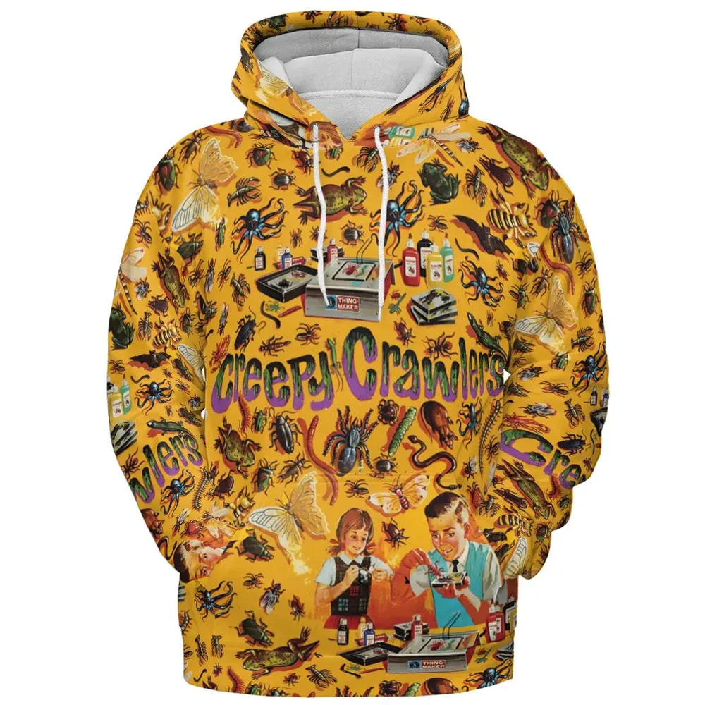 1960s Creepy Crawlers Toy All-over Print Hoodie - 2