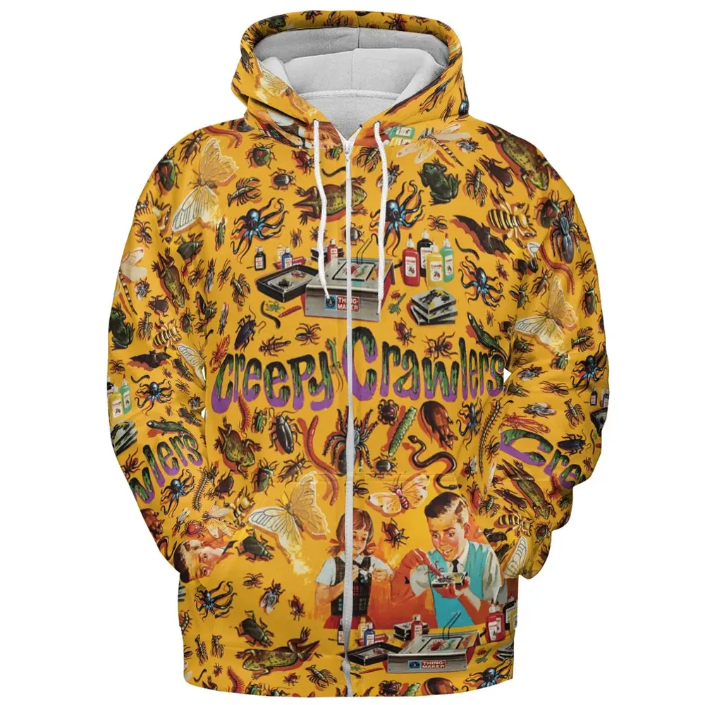 1960s Creepy Crawlers Toy All-over Print Hoodie - 3