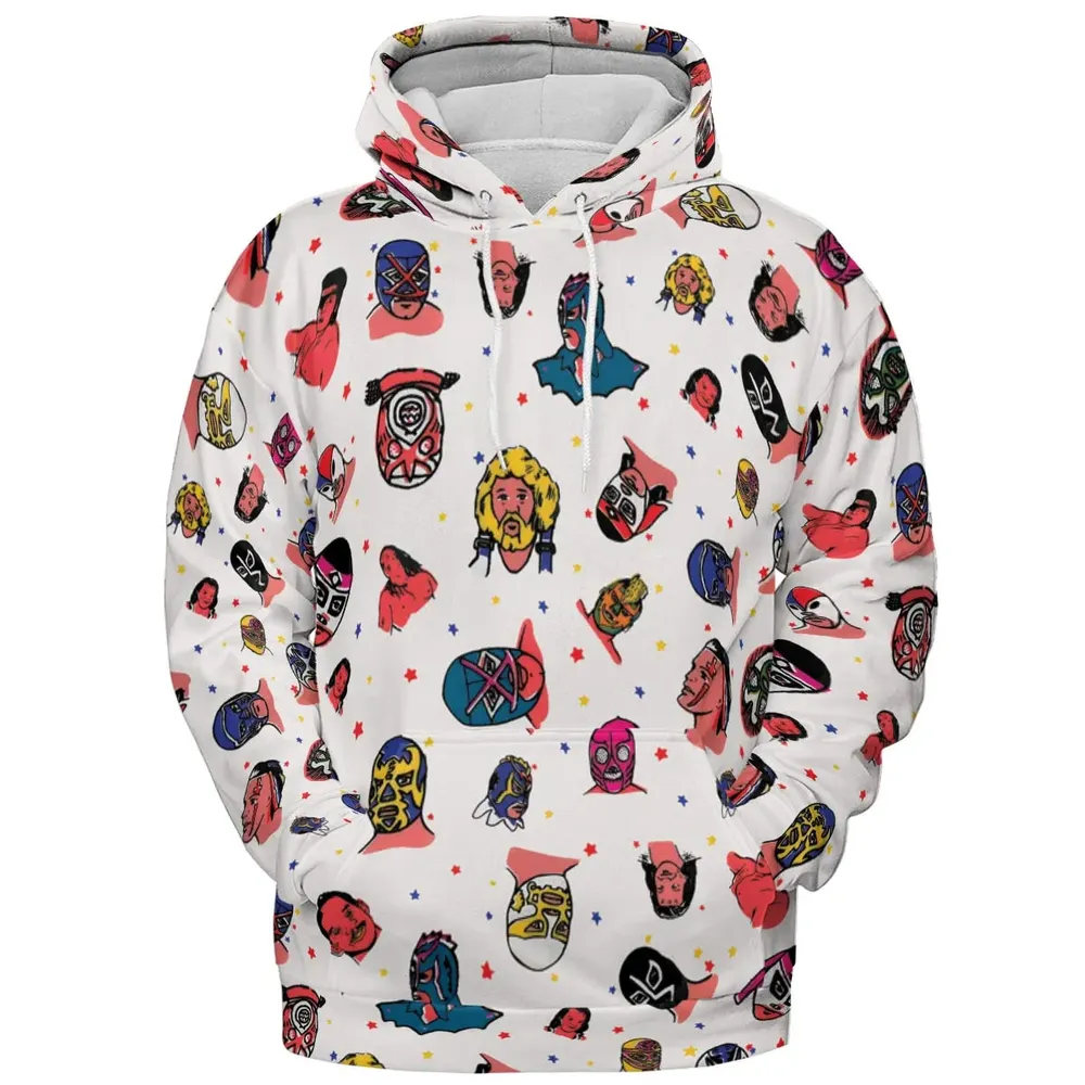 Lucha Libre Wrestling All-over Print Hoodie - 2