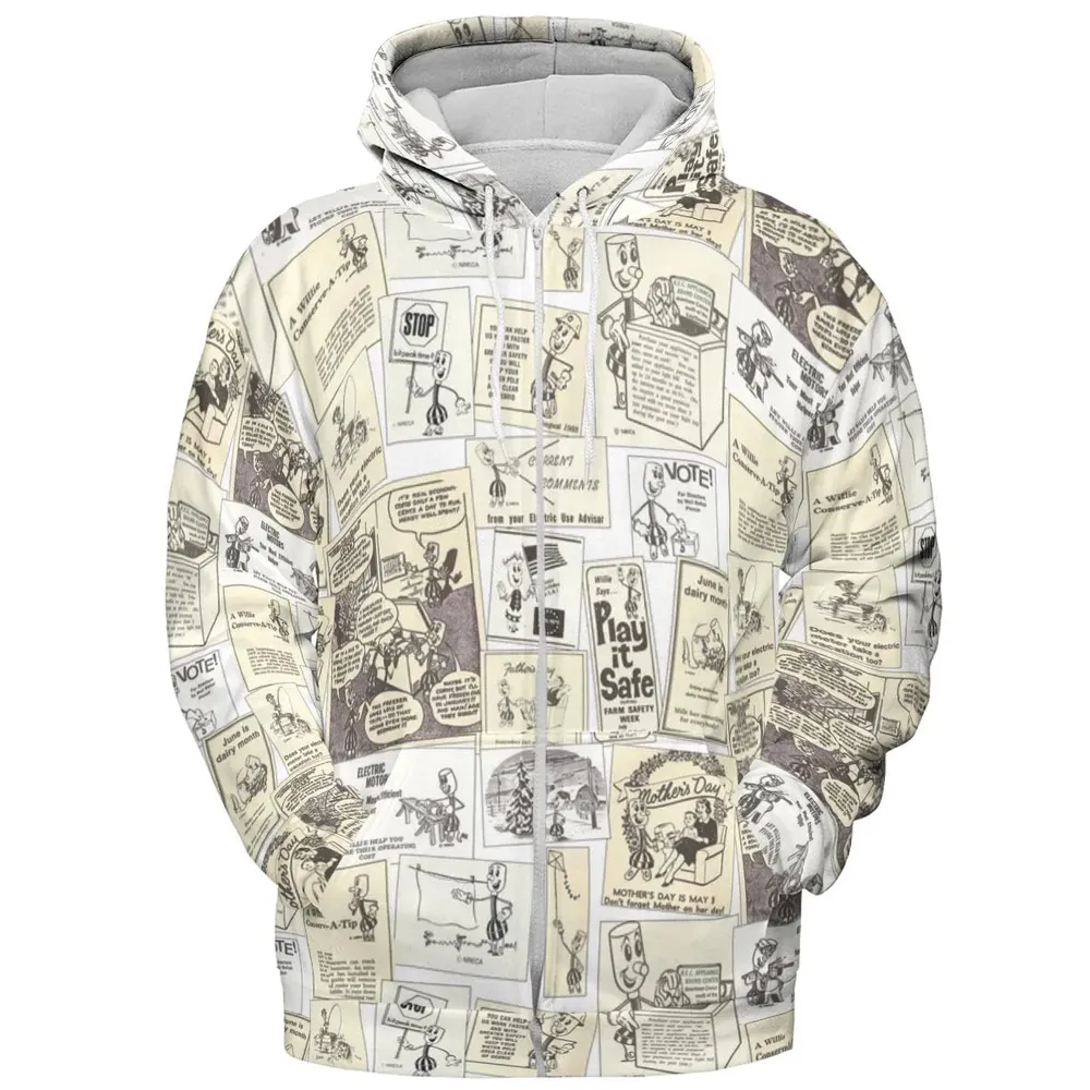 Willie Wiredhand All-over Print Hoodie - 3