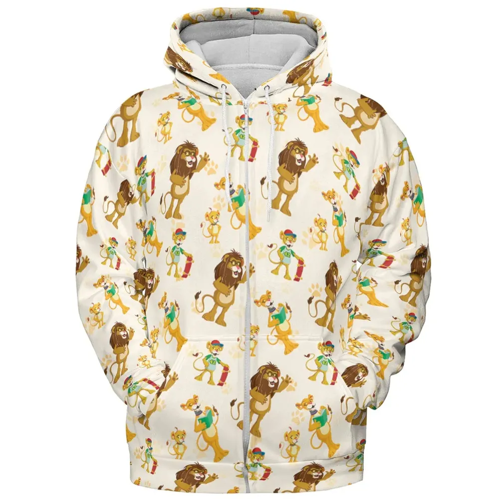 Between The Lions Characters All-over Print Hoodie - 3