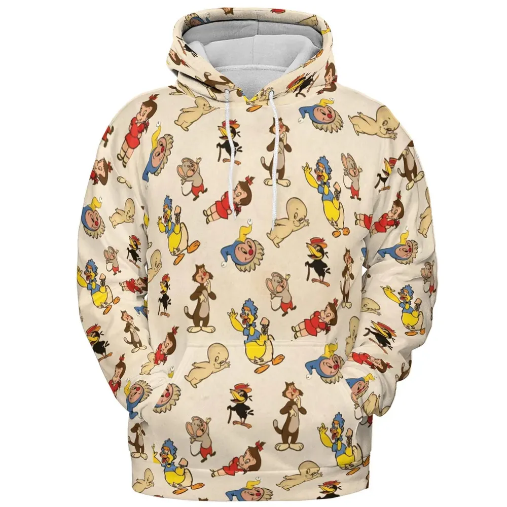 Harvey TV Stars Cartoon Characters All-over Print Hoodie - 2