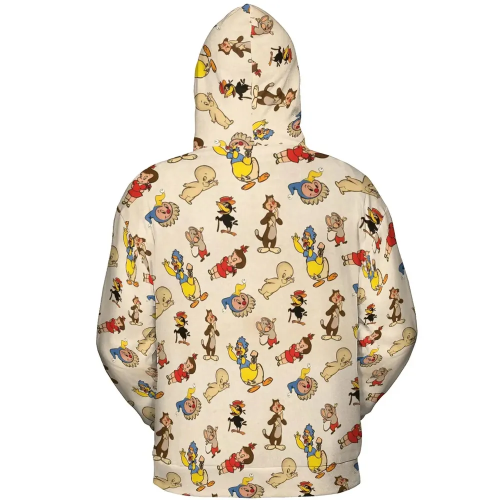 Harvey TV Stars Cartoon Characters All-over Print Hoodie - 4