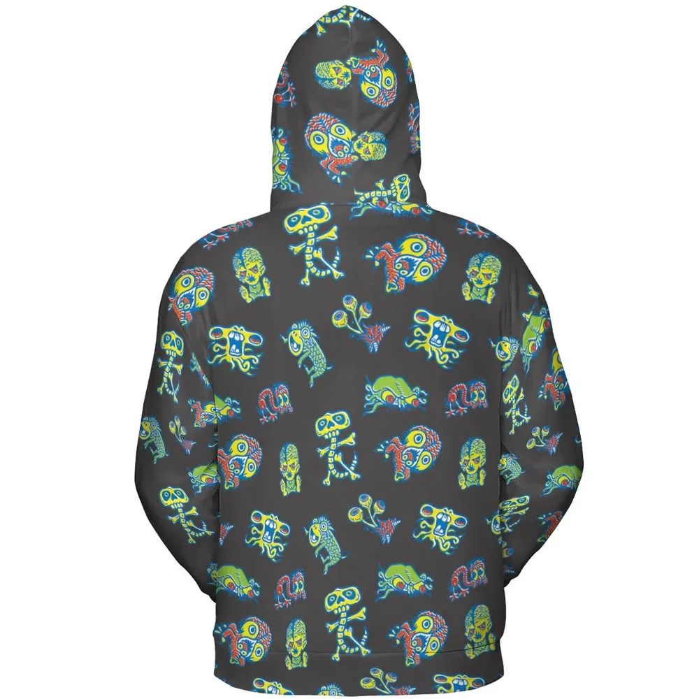How To Use Monster Tatoos All-over Print Hoodie - 4