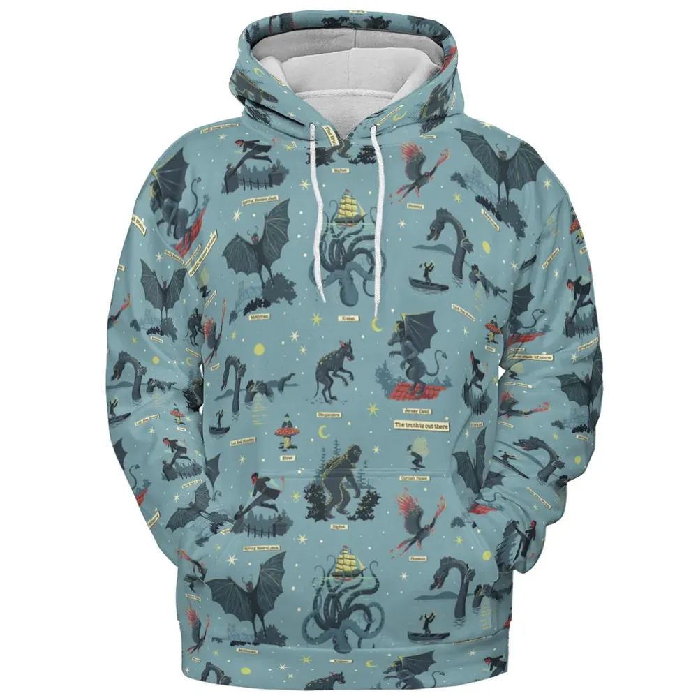 Paranormal Creatures All-over Print Hoodie - 2