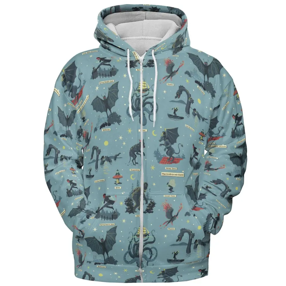 Paranormal Creatures All-over Print Hoodie - 3