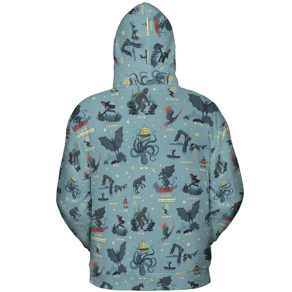 Paranormal Creatures All-over Print Hoodie - 4