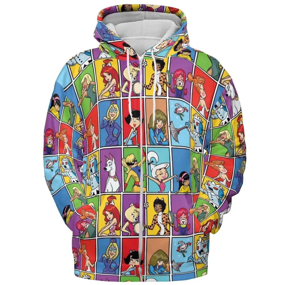 The women of Hanna Barbera All-over Print Hoodie - 3