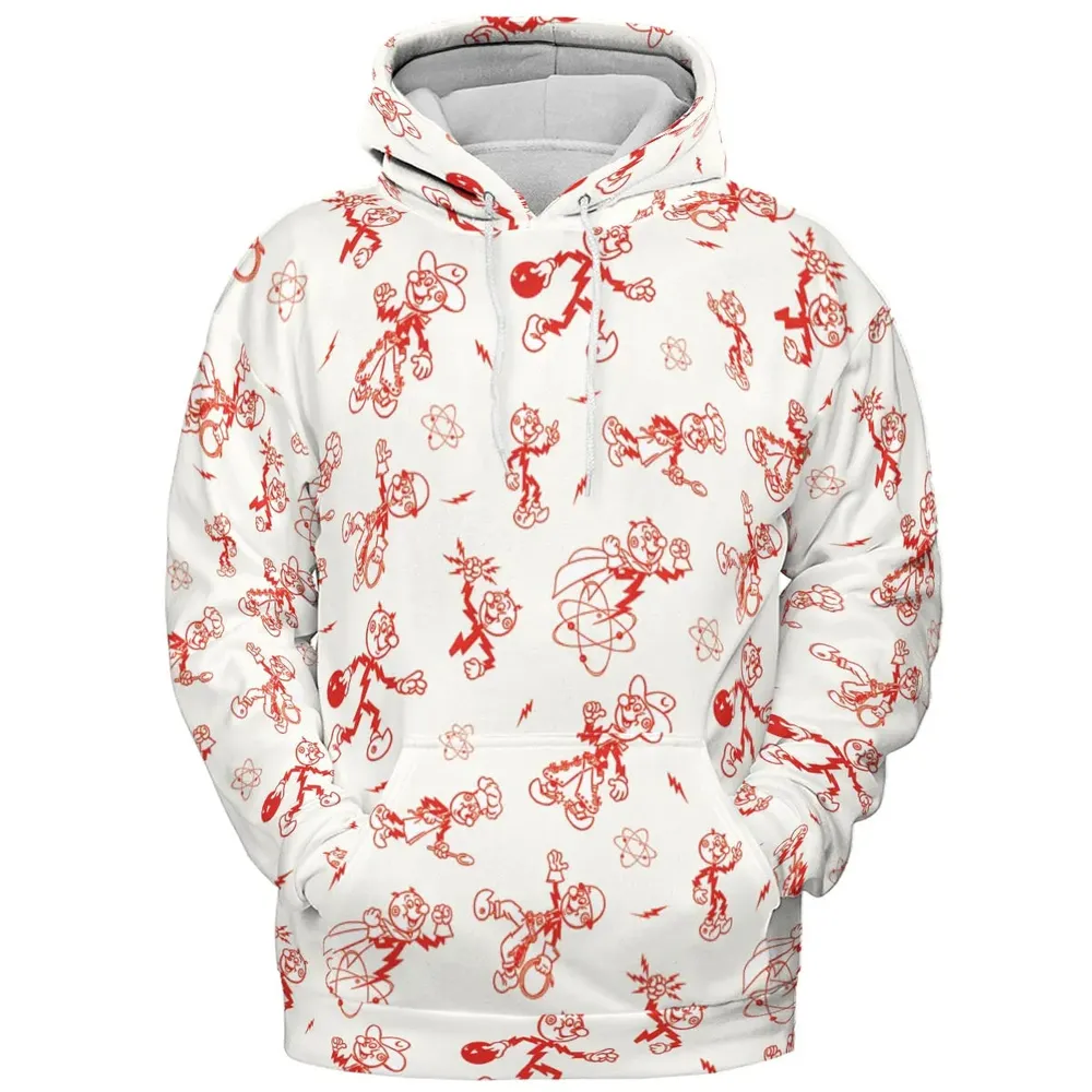 Vintage Style Nostalgic Reddy Kilowatt All-over Print Hoodie - 2