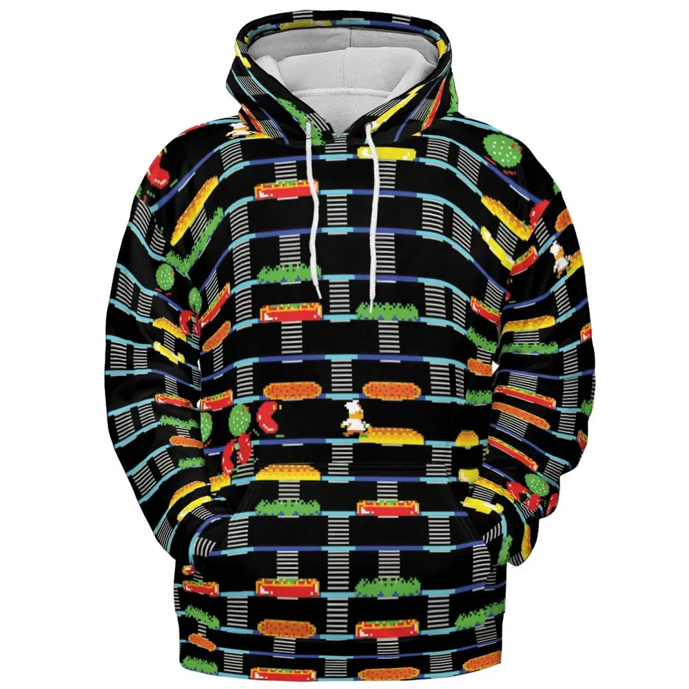 BurgerTime Arcade Game All-over Print Hoodie - 2