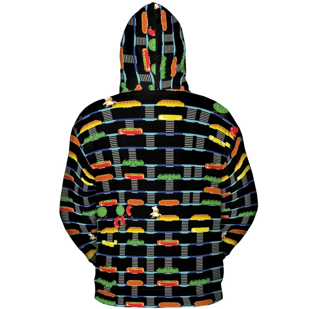 BurgerTime Arcade Game All-over Print Hoodie - 4