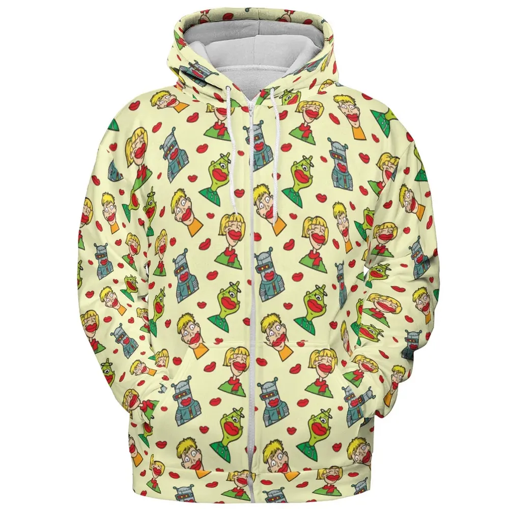 Wack-O-Wax Wax Lips All-over Print Hoodie - 3