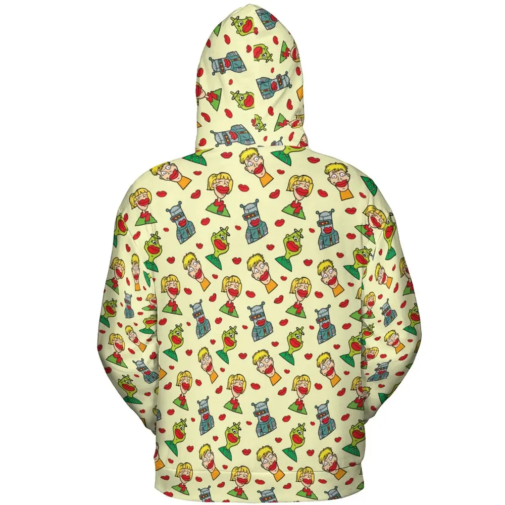 Wack-O-Wax Wax Lips All-over Print Hoodie - 4
