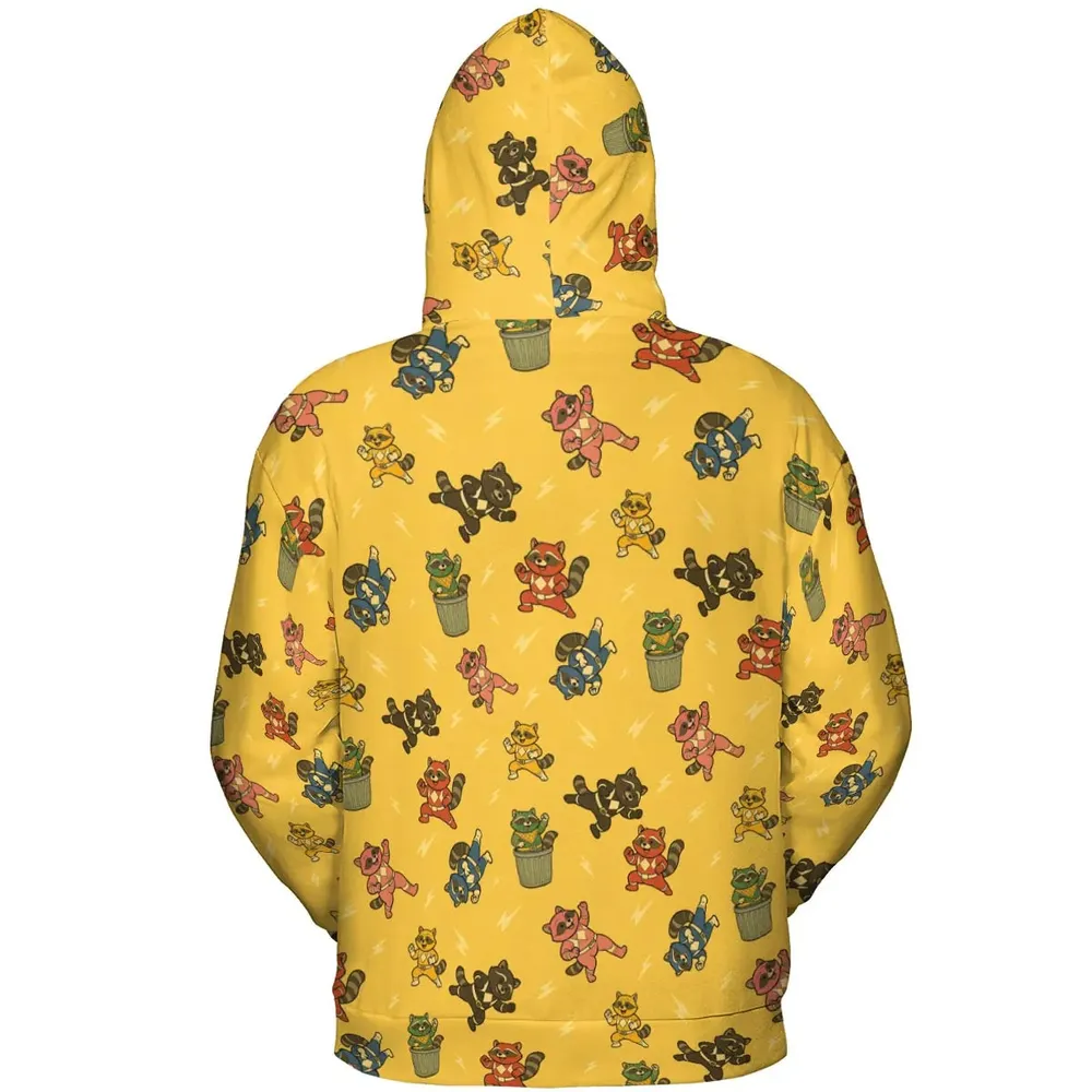 Morphin Time Trash Panda All-over Print Hoodie - 4