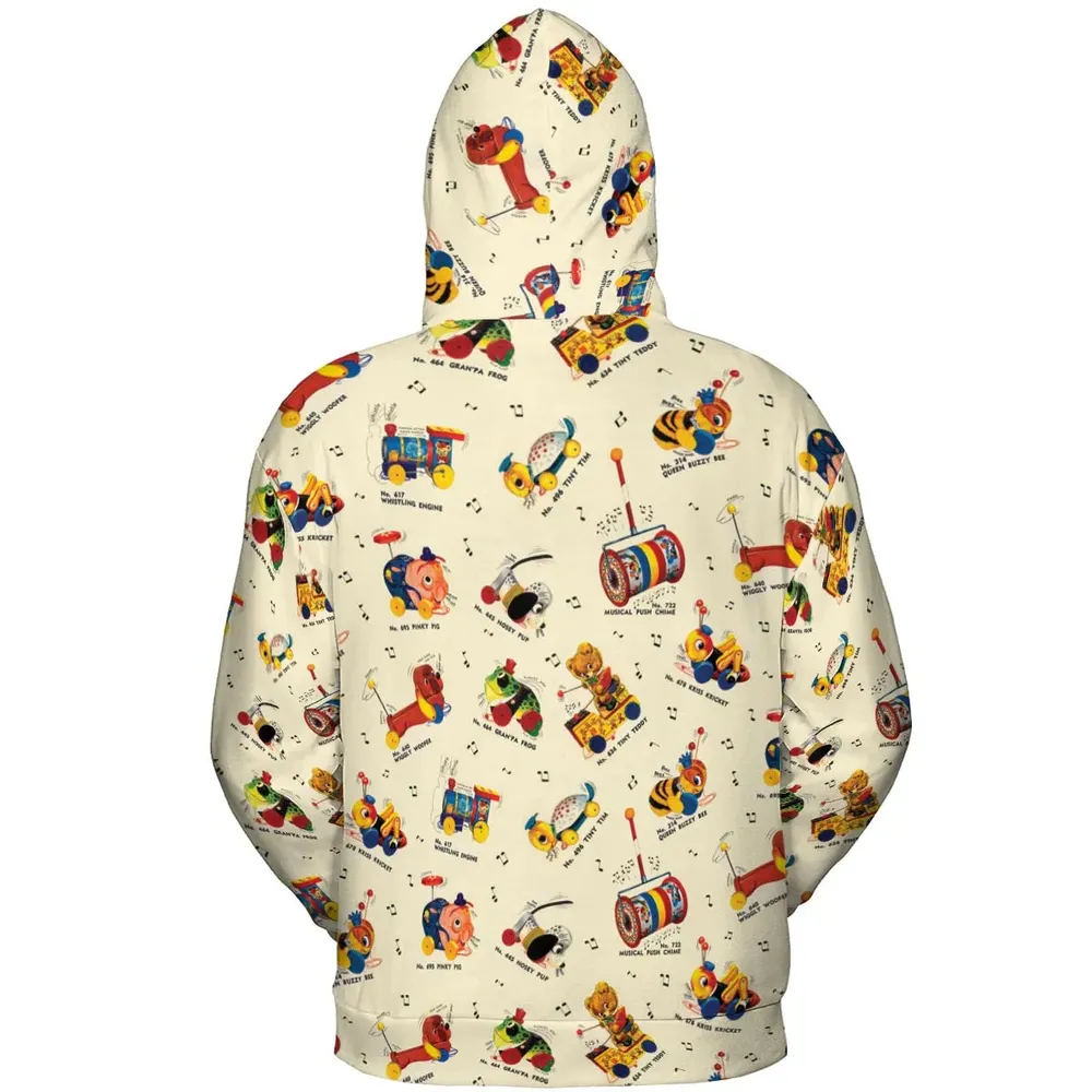 Vintage FP Toys All-over Print Hoodie - 4