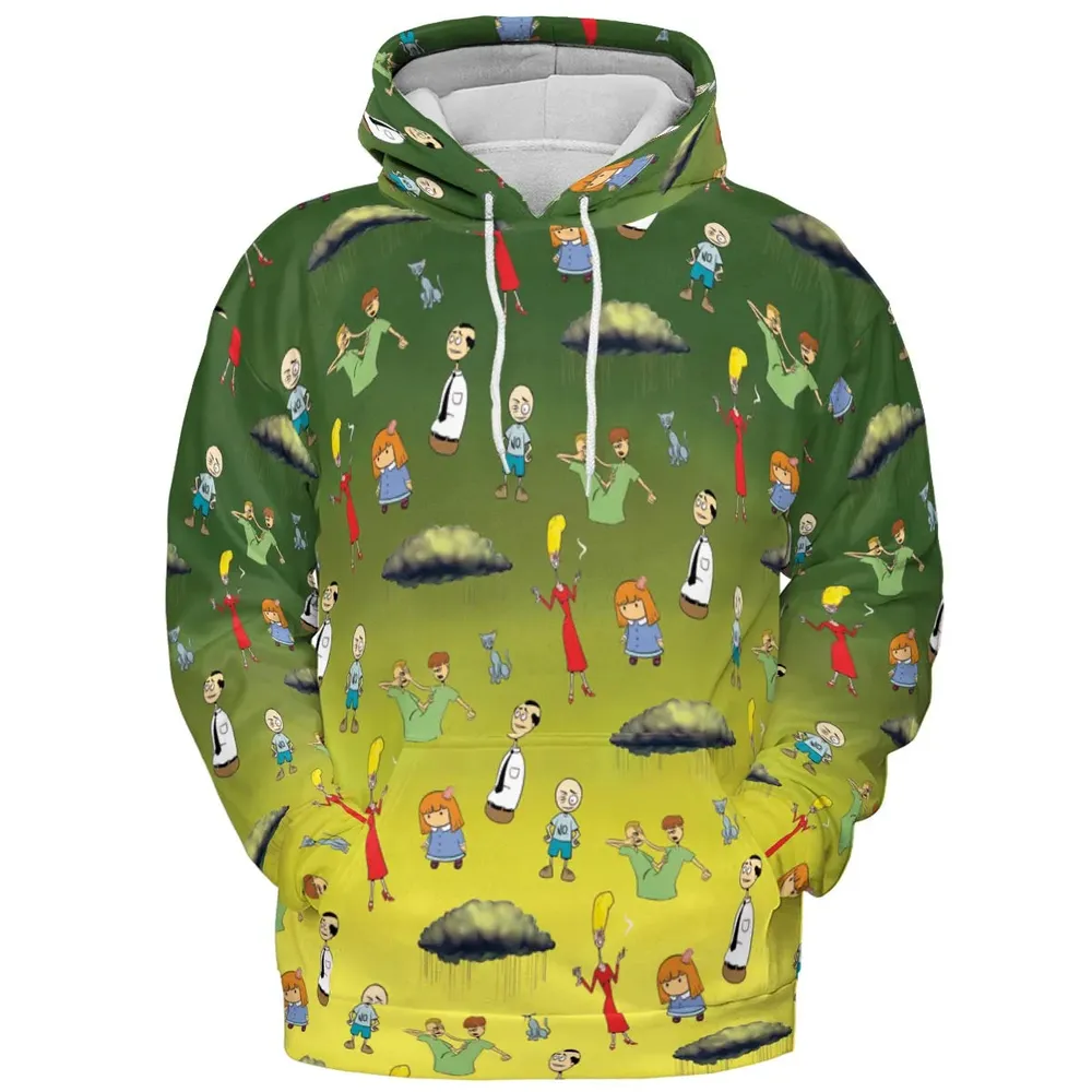 The Oblongs Retro TV Show All-over Print Hoodie - 2