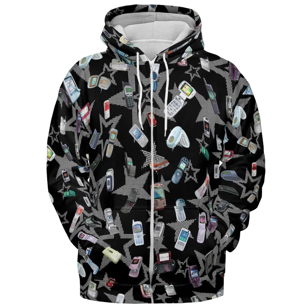 Retro Futurism All-over Print Hoodie - 3