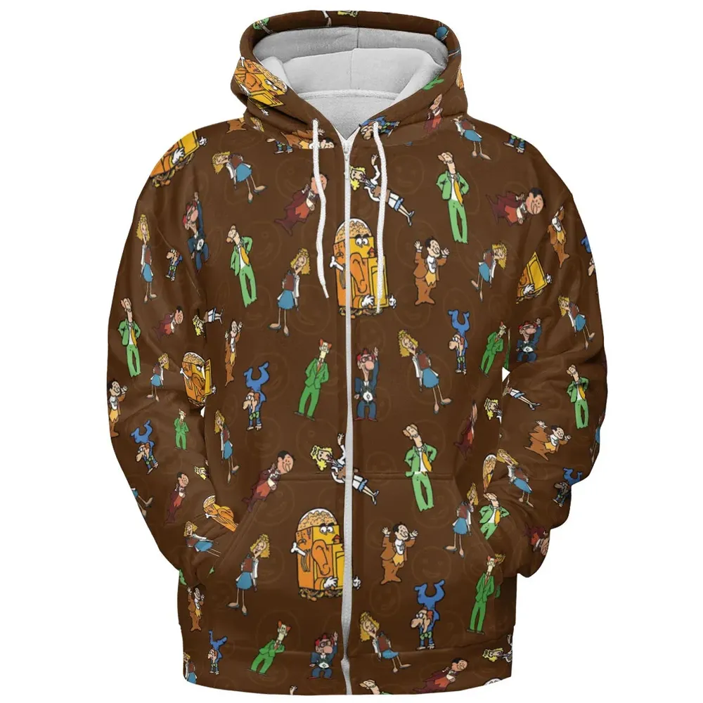 Grins and Smiles And Giggles And Laugh All-over Print Hoodie - 3